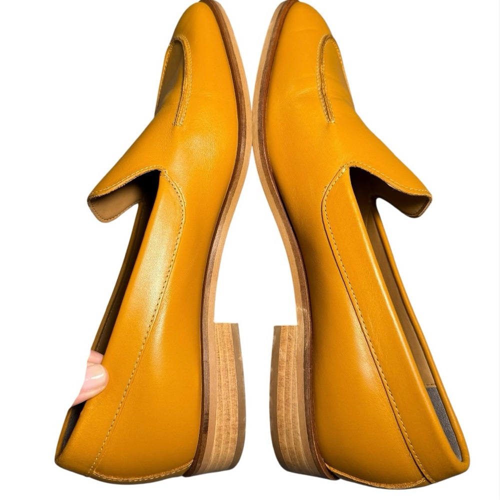 Everlane Women's Yellow Leather Loafers Size 9 or 9.5 Like New - Picture 8 of 11